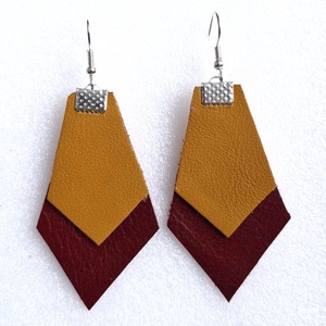 Bőr fülbevaló, Ékszer, Fülbevaló, Lógó fülbevaló, Ékszerkészítés, MESKA