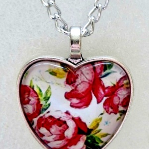 Üveglencsés nyaklánc nőnapra, Ékszer, Nyaklánc, Medálos nyaklánc, Ékszerkészítés, MESKA