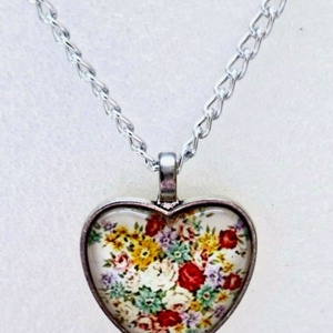 Üveglencsés nyaklánc  nőnapra, Ékszer, Nyaklánc, Medálos nyaklánc, Ékszerkészítés, MESKA