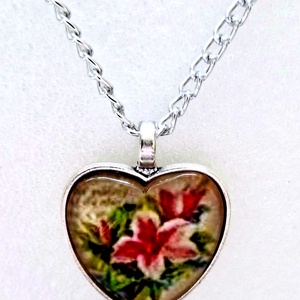 Üveglencsés nyaklánc nőnapra, Ékszer, Nyaklánc, Medálos nyaklánc, Ékszerkészítés, MESKA