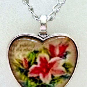 Üveglencsés nyaklánc nőnapra - ékszer - nyaklánc - medálos nyaklánc - Meska.hu