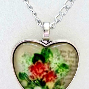 Üveglencsés nyaklánc nőnapra, Ékszer, Nyaklánc, Medálos nyaklánc, Ékszerkészítés, MESKA