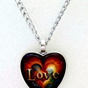 Üveglencsés nyaklánc nőnapra - ékszer - nyaklánc - medálos nyaklánc - Meska.hu