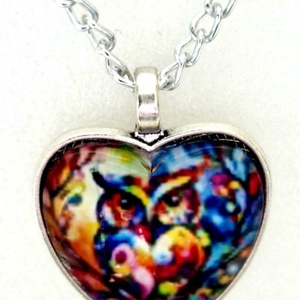 Üveglencsés nyaklánc nőnapra, Ékszer, Nyaklánc, Medálos nyaklánc, Ékszerkészítés, MESKA