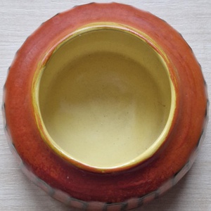 Retro ,vintage Tófej iparművészeti mázas kerámia-jelzett T89 - otthon & életmód - virágdekoráció - virágtartó - váza - Meska.hu