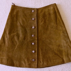 The Hudson leather co vintage egyedi velúrbőr mini szoknya M-es/10/ - Meska.hu