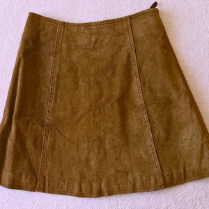 The Hudson leather co vintage egyedi velúrbőr mini szoknya M-es/10/ - ruha & divat - női ruha - szoknya - Meska.hu