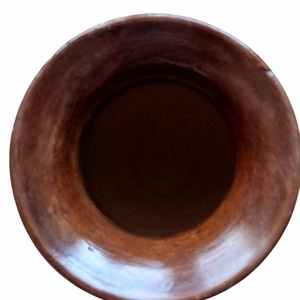 Vintage Korondi mázas kerámia váza � barna, kézzel karcolt (12 cm) - otthon & életmód - virágdekoráció - virágtartó - váza - Meska.hu