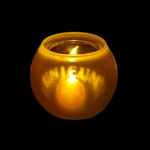 Eredeti Unicum matt üveg mécsestartó � Zwack gyűjtői darab (9 cm) - otthon & életmód - gyertya, illat, aroma - mécses és mécsestartó - Meska.hu