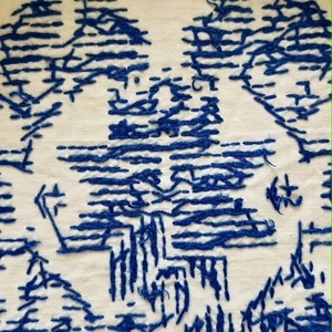 Antik háziszőttes beregi hímzett díszpárnahuzat 52x37 cm - otthon & életmód - lakástextil - párna & párnahuzat - díszpárnahuzat - Meska.hu