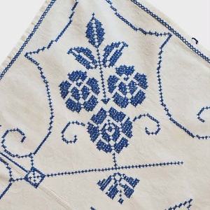 Vintage háziszőttes beregi hímzett falvédő 76x53 cm - Meska.hu