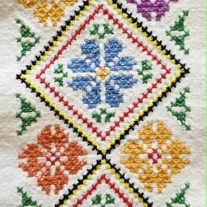 Antik kéziszőtt hímzett népviseleti kötény gyűjtői 60x70 cm - otthon & életmód - konyhafelszerelés, tálalás - konyhai textil - kötény - Meska.hu