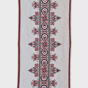 Vintage hímzett azsúros asztali futó panama 90x42 cm - otthon & életmód - lakástextil - abrosz, terítő - asztalfutó - Meska.hu