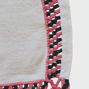 Vintage hímzett azsúros asztali futó panama 90x42 cm - otthon & életmód - lakástextil - abrosz, terítő - asztalfutó - Meska.hu