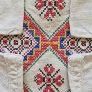 Vintage kéziszövött hímzett Rákóczi mintás párnahuzat 53x48 cm - otthon & életmód - lakástextil - párna & párnahuzat - díszpárnahuzat - Meska.hu
