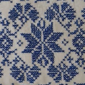 Antik háziszőttes beregi hímzett díszpárnahuzat 52x37 cm - Meska.hu