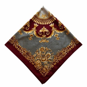 Nagy vintage barokk kendő � Olasz luxus stílusú, tyúklábmintás és arany díszítésű (88x88 cm) - Meska.hu