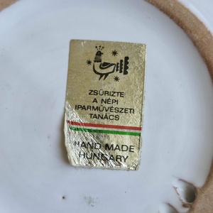 Zsűrizett Népi Iparművészeti Dísztányér Pár � Áttört Peremű Ritkaság (2 db, 20 cm) - otthon & életmód - dekoráció - dísztárgy - Meska.hu