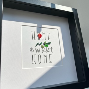sweet home // üvegmozaik kép keretben - otthon & lakás - dekoráció - kép & falikép - üvegkép - Meska.hu