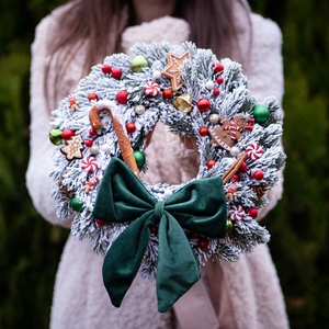 Karácsonyi ajtódísz - Meska.hu