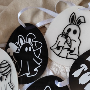 Halloween-i hímes tojás, húsvéti tojás készlet  - otthon & életmód - dekoráció - fali és függő dekoráció - falra akasztható dekor - Meska.hu
