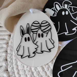 Halloween-i hímes tojás, húsvéti tojás készlet  - otthon & életmód - dekoráció - fali és függő dekoráció - falra akasztható dekor - Meska.hu