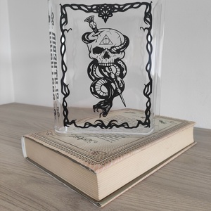 Egyedi könyv formájú plexi váza - Harry Potter inspirálta stílusban , Otthon & Életmód, Dekoráció, Virágdísz és tartó, Váza, Mindenmás, MESKA