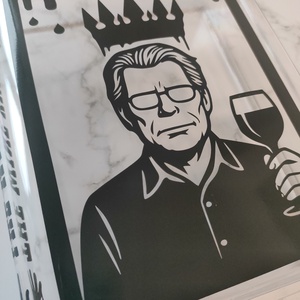 Kézzel készült plexi váza - horror, thriller rajongó könyvmolyoknak (Stephen King) - otthon & életmód - dekoráció - virágdísz és tartó - váza - Meska.hu