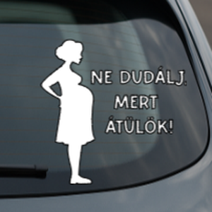 Autómatrica - Baby on board, kismama az autóban - otthon & életmód - autó - autós matrica - Meska.hu