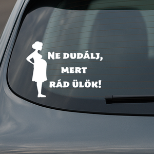 Autómatrica - Baby on board, kismama az autóban, Otthon & Életmód, Autó, Autós matrica, Fotó, grafika, rajz, illusztráció, MESKA