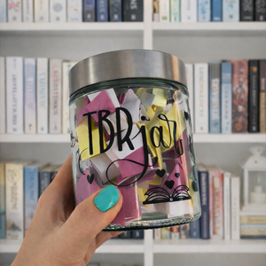 Egyedi TBR Jar � személyre szabható könyves motivációs üveg, könyvmoly, dark romance, romantikus, könyvek - Meska.hu