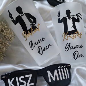 Repohár névvel, Egyedi feliratos repohár, Legénybúcsús ajándék, Lánybúcsús ajándék, Esküvői köszönőajándék - esküvő - legénybúcsú - Meska.hu