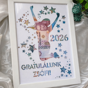 Ballagási Ajándék Pénzátadó Képkeret, Otthon & Életmód, Papír, írószer, Ajándékozás kellékei, Pénzátadó képkeret, Papírművészet, MESKA