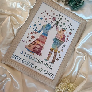 Esküvői Ajándék, Nászajándék Pénzátadó Képkeret, Otthon & Életmód, Papír, írószer, Ajándékozás kellékei, Pénzátadó képkeret, Papírművészet, MESKA