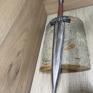 Skyrim Acél Tőr bőr markolattal + tok - 3D nyomtatott, kézzel festett - játék & sport - szerepjáték - Meska.hu