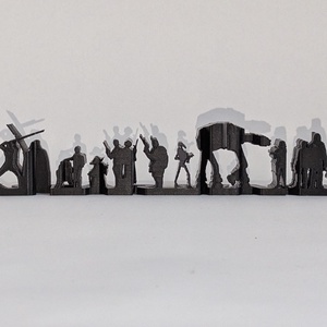 Star Wars Duál Nézetű Display  3D Nyomtatott Optikai Illúzió  Logó és Karakterek - otthon & életmód - dekoráció - asztal és polc dekoráció - könyvszobor - Meska.hu