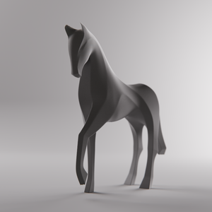 Minimalista ló szobor ajándéknak - 3D nyomtatott - Meska.hu
