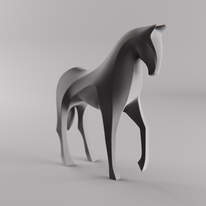 Minimalista ló szobor ajándéknak - 3D nyomtatott - otthon & életmód - dekoráció - asztal és polc dekoráció - könyvszobor - Meska.hu
