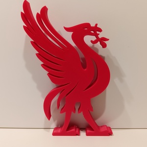 Liverpool FC logó - Piros (15 cm) 3D nyomtatott  - Meska.hu