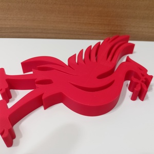 Liverpool FC logó - Piros (15 cm) 3D nyomtatott  - otthon & életmód - dekoráció - asztal és polc dekoráció - könyvszobor - Meska.hu