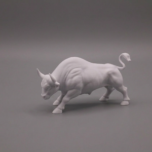 3D nyomtatott Wall Street bika szobor - Dísz, ajándék, pénzügyi szimbólum (3 méretben) - otthon & életmód - dekoráció - asztal és polc dekoráció - könyvszobor - Meska.hu