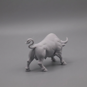 3D nyomtatott Wall Street bika szobor - Dísz, ajándék, pénzügyi szimbólum (3 méretben) - otthon & életmód - dekoráció - asztal és polc dekoráció - könyvszobor - Meska.hu