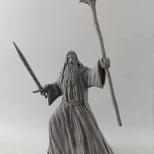 Gandalf 3D nyomtatott festett szobor, Otthon & Életmód, Dekoráció, Asztal és polc dekoráció, Könyvszobor, Festett tárgyak, MESKA