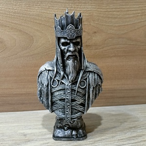 3D nyomtatott Halottak Királya - Gyűrűk Ura - Miniatűr szobor / Fekete PLA festett változat - Meska.hu