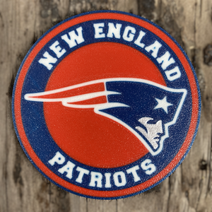New England Patriots logós poháralátét szett - 4 db 3D nyomtatott alátét - otthon & életmód - konyhafelszerelés, tálalás - tálalás - tányér- és poháralátét - Meska.hu