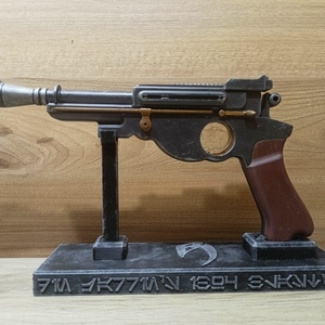 Mandalorian IB94 pisztoly + tartó� 3D nyomtatott modell, PLA, festett - játék & sport - szerepjáték - Meska.hu