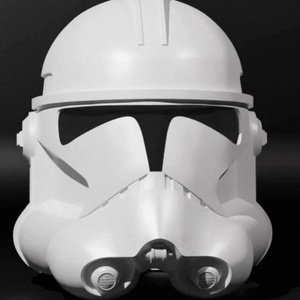 Phase 2 Clone Trooper sisak � 3D nyomtatott festetlen fehér változat (kisebb méretű), Játék & Sport, Szerepjáték, , MESKA