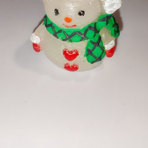 Hóember gyertya  - Meska.hu