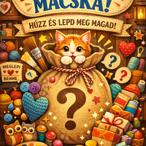 Zsákbamacska, Otthon & Életmód, Dekoráció, Dísztárgy, Gyertya-, mécseskészítés, Horgolás, MESKA