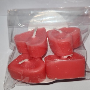 Szív alakú tea mécses  - otthon & életmód - gyertya, illat, aroma - gyertya - Meska.hu